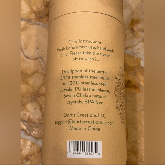 NEW Stainless Steel Water Bottle Beautiful Soul Live life to the fullest Chakras - Picture 8 of 8